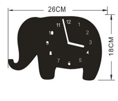 Скандинавские милые облака слон настенные часы в форме монохромные для детей Детская комната украшения фигурки подарок фотографии реквизит 1 шт - Цвет: 7