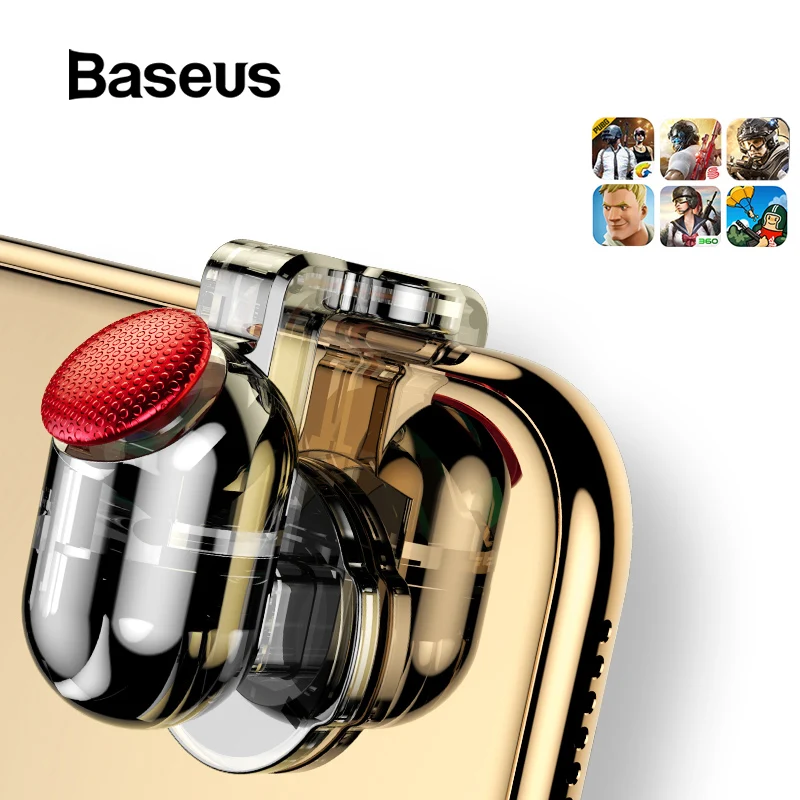 

Baseus for Pubg Game Gamepad L1 R1 Gamepad Trigger for iPhone XR Xs Max Aim Fire Button for 4.0-6.5inch Mobile Phone Accesorios