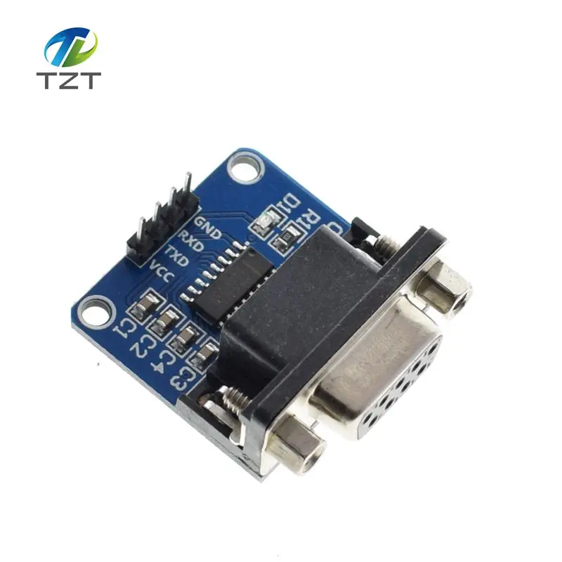 

1pcs/lot MAX3232 RS232 to TTL Serial Port Converter Module DB9 Connector MAX232