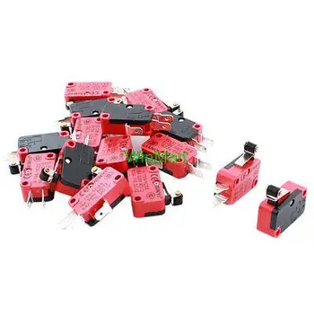 

15 x V-155-1C25 Micro Limit Switch Short Roller Arm Momentary SPDT Action