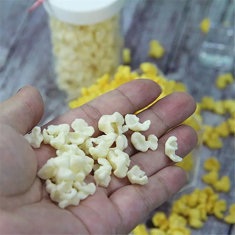

Kids Simulate Popcorn Pretend Play Slime DIY Accessories For Fluffy Slime Foam Slime Lizun Clay Plasticine Baby Educational Toys