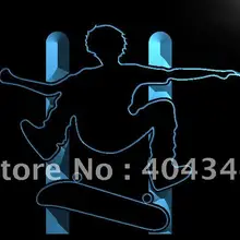 LB794-скейтборд прыжок действие пивной бар светодиодный неоновый свет Знак Домашний Декор ремесла