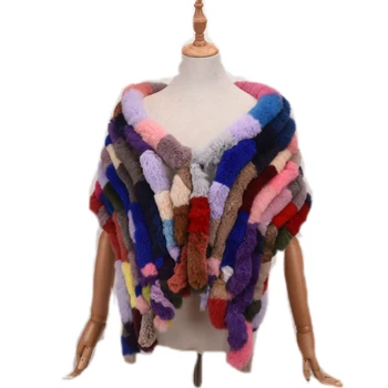 

Women Geniune Real Rex Rabbit Fur width Shawl Colorful Fur long Scarf Wholesale Tassels Lovely Scarf Spring Winter Fur Stole