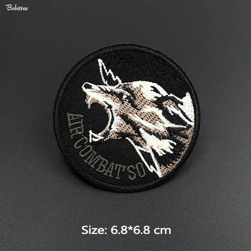 Тактический боевой дух Творческий Волк значки ткань патчи утюг на вышитой аппликацией для одежды куртка украшения