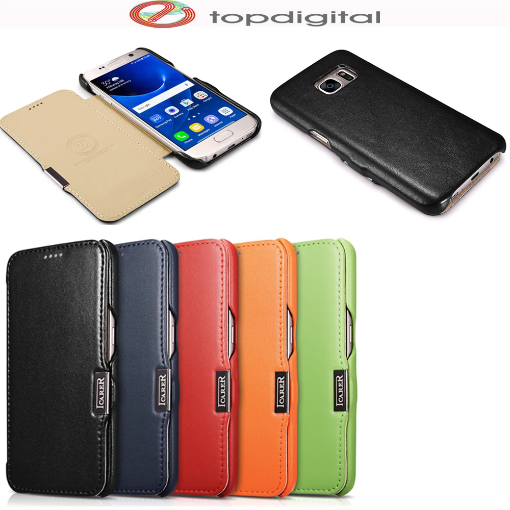 imágenes para Icarer Caso De Lujo para Samsung Galaxy Funda S7 Delgado voltear Magnética Del Cuero Genuino Del Teléfono Celular Cubierta Protectora para la Galaxia S7 imágenes para Icarer Caso De Lujo para Samsung Galaxy Funda S7 Delgado voltear Magnética Del Cuero Genuino Del Teléfono Celular Cubierta Protectora para la Galaxia S7