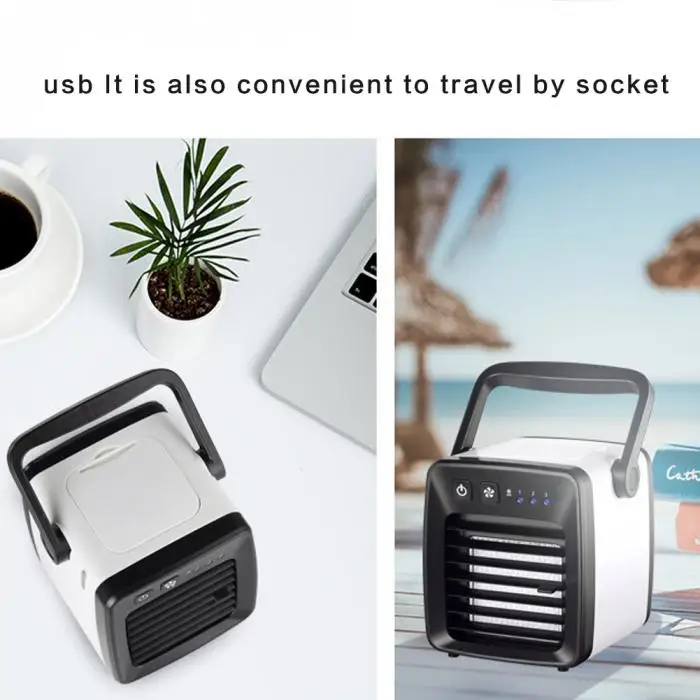 Горячая Новинка портативный мини USB вентилятор охладитель воздуха увлажнитель воздуха 3 режима скорости офис охладитель очиститель HY99