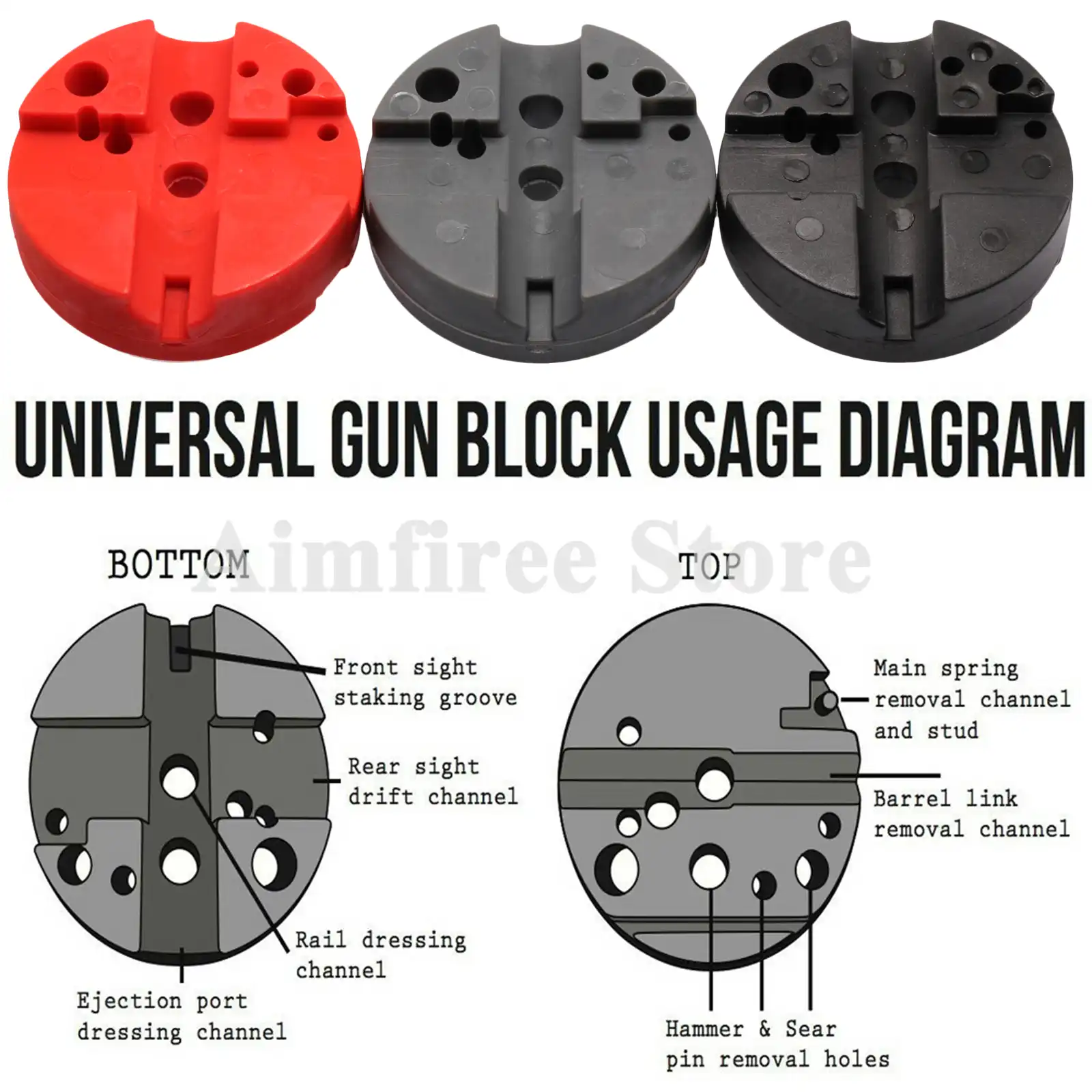 Universal Gunsmithing Bench Block Handgun Pistol M1911 Ruger 10 22s Style Reassemble Assembly Bench Block Hunting Gun Accessories Aliexpress