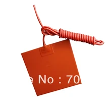 200x200 мм 12 В 200 Вт силиконовые грелку/нагреватель с 100 К Термистор для 3D-принтеры кровать