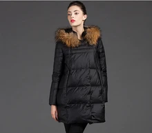2016Korea Latest Women Fashion Winter Coat Hooded Fur collar Loose Duck down Down jacket Leisure Big yards Thick Warm Coat G2304