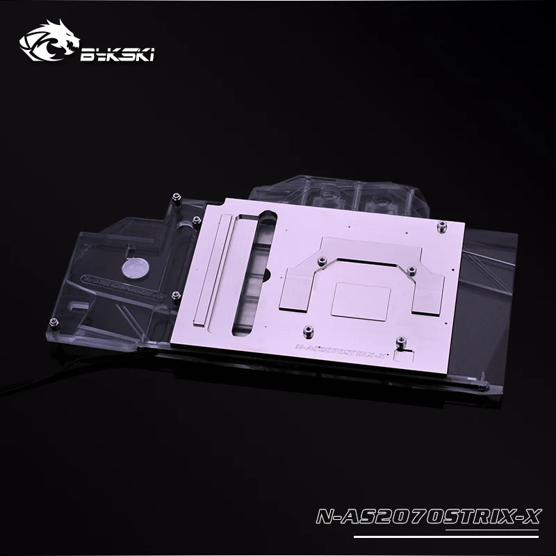 Bykski полный охват GPU AURA SYNC водяной блок для VGA ASUS ROG STRIX RTX2070 O8G графическая
