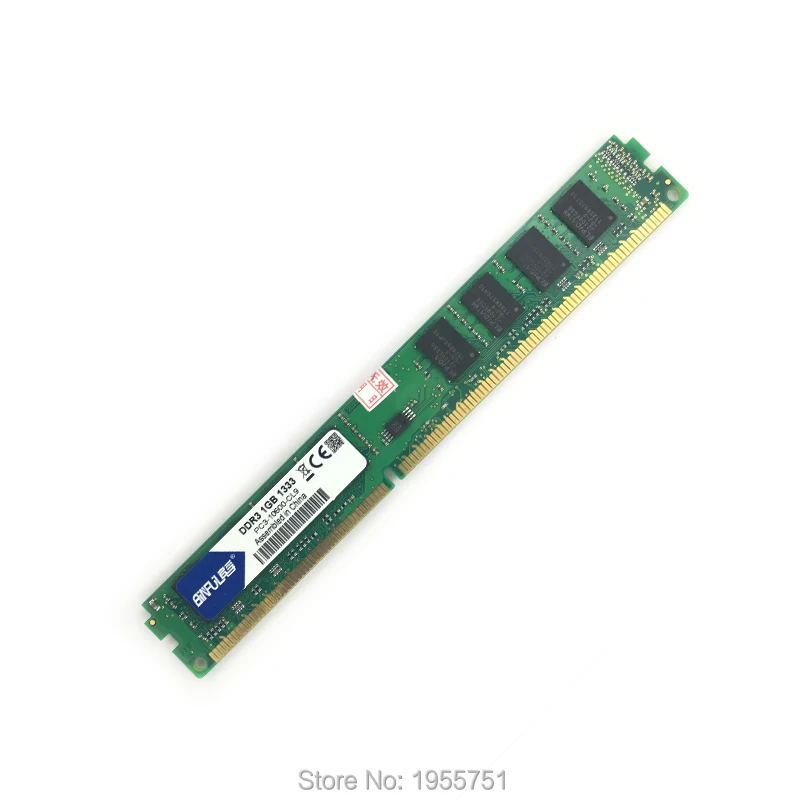 Binful бренд DDR3 PC3-10600 1 ГБ 1333 МГц для настольных ПК оперативная Память память 240pin совместим с настольными ПК для Intel и AMD