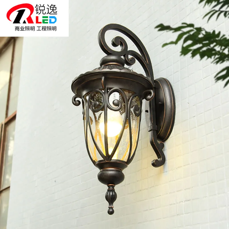 

TUDA 23X59cm Free Shipping European Style LED Wall Lamp waterproof Wall Lamp For Corridor Coffee Shop Wall Lamp E27 110V/220V