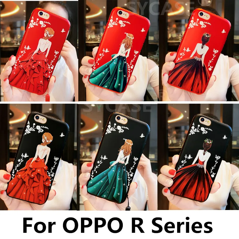 SYCASE роскошный алмаз Soft Shell для OPPO R15 мечта R17 Pro R15x K1 чехол с рисунком Тайный сад в