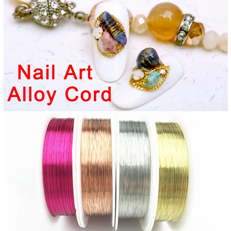 0.25mm 1 Roll Alloy Cord Silver Gold Plated Craft Beads Rope Copper