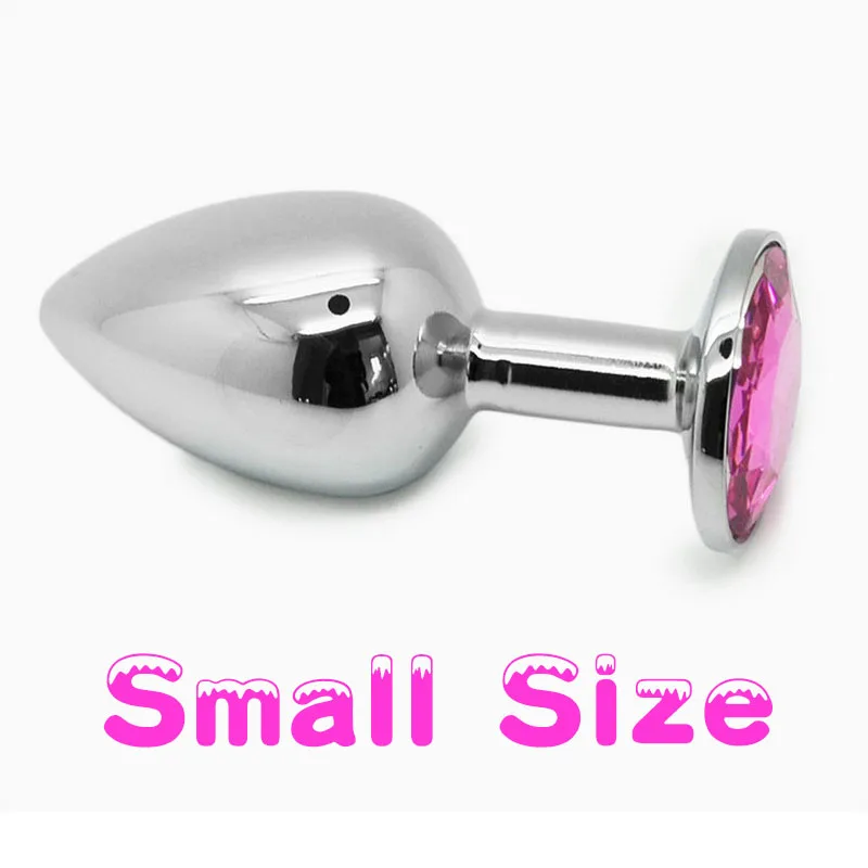 ( 7.5X2.8cm ) Colorful Diamond Safe Material Metal Anal Toys Butt Plug Adult Sex Products for Women |