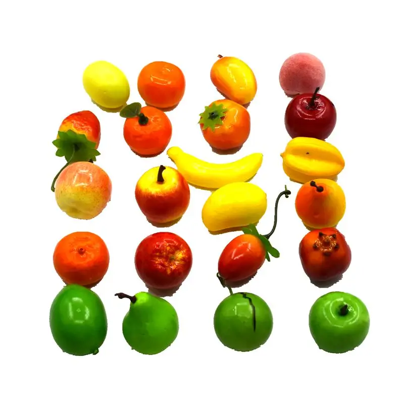 

10 шт., искусственные фрукты и овощи, 3,5-4,5 см