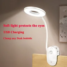 Touch On/off Switch modern table lamp USB Rechargeable Led Table Lamp 3 Modes Clip Eye Protection reading Desk Light for bedroom desk lamp usb rechargeable touch switch led clip on table reading light dc 5v 500ma night light
