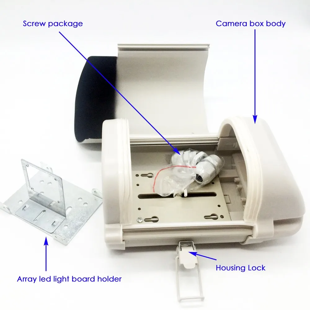 6 дюймовая камера видеонаблюдения прозрачная стеклянная линза вырезанный