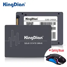KingDian SSD 240 ГБ S280 3 года гарантии SATA3 2.5 дюймов жесткий диск 240 ГБ HD HDD напрямую с фабрики для компьютера + игровая Мыши