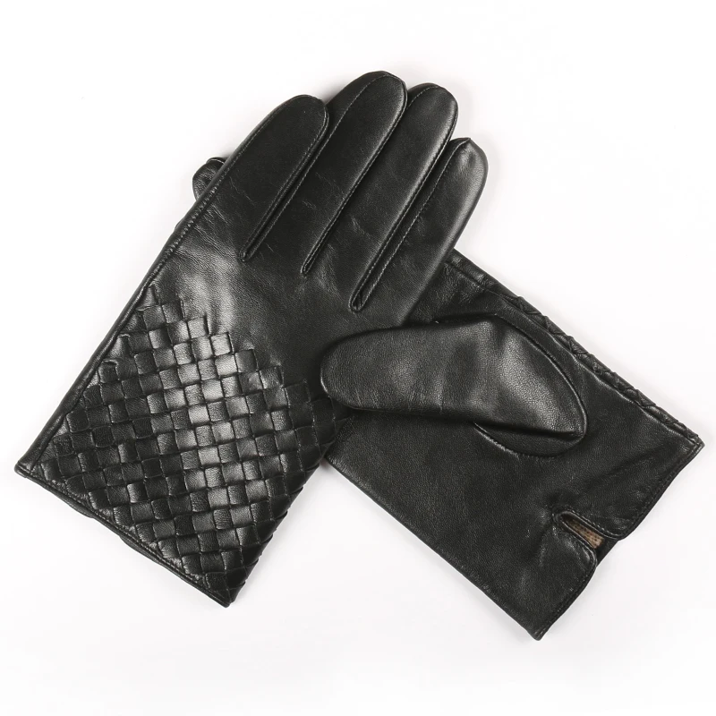 Gours, зимние перчатки из натуральной кожи для мужчин, козья кожа, перчатки для пальцев, Новое поступление, модные брендовые теплые варежки GSM038