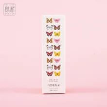 30 шт./партия, милый натуральный коллаж, бумага, Закладка, каваи, Бабочка, растения, Закладка для книг, школьные и офисные принадлежности, подарки, карточки для заметок
