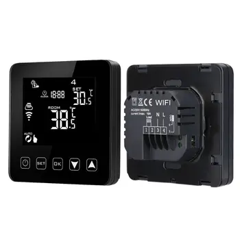 

WiFi Programmable Thermostat Echo Alexa Voice Control Electric Floor Heating Room Temperature Control 16A 100-240V