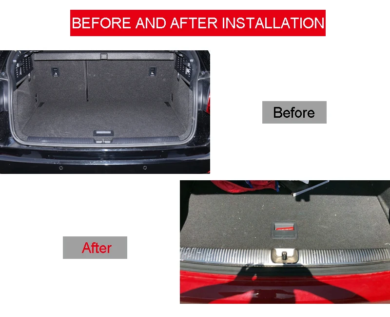 Нержавеющая сталь 1 шт. задний багажник загрузки внутренний подоконник бампер защитная пластина для Audi Q2 стайлинга автомобилей