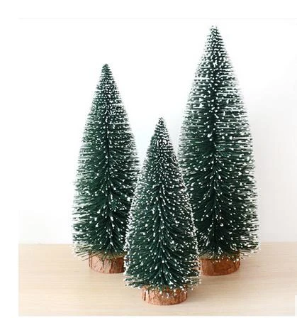 5ピース15センチミニ雪クリスマスツリースティック白杉デスクトップ小さなクリスマスツリーの装飾用品 Aliexpress