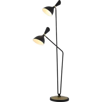 

Nordic Iron Art Floor Lamp Modern for Living Room Bedroom Office Indoor Vertical Fishing Standing Lamps Room Black Floor Lights