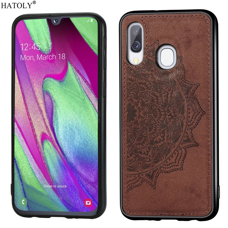 Чехол для Samsung Galaxy A40 чехол с 3D рисунком тканевый телефона из ТПУ рамкой A40|Бамперы|