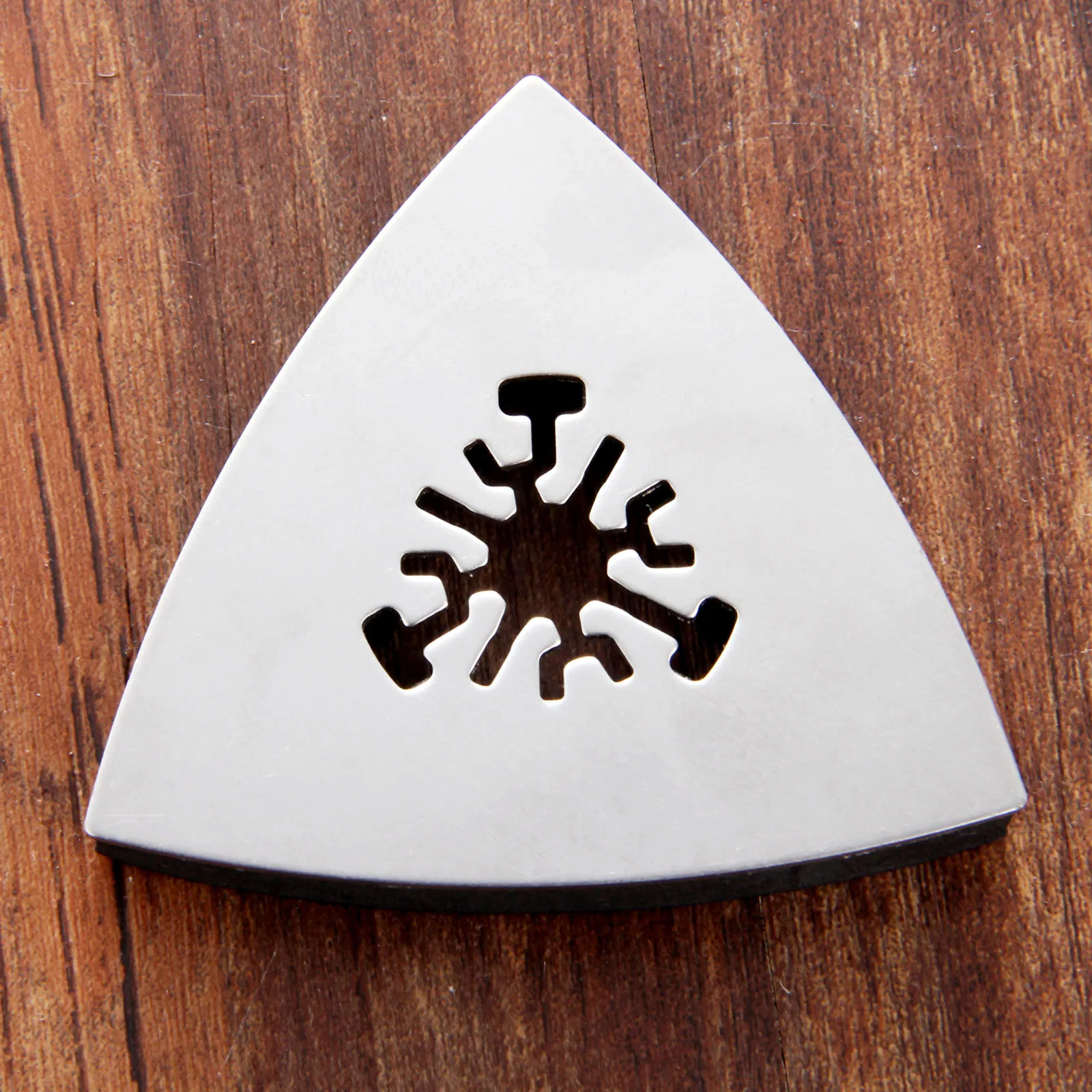 1Pc Universal Stainless Steel 80mm Triangular Sanding Pad Oscillating