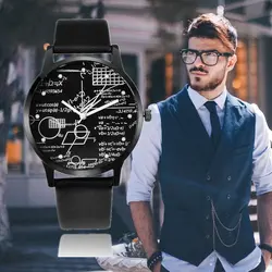 Мужские часы бренд MILER математические Модные мужские кожаные наручные спортивные часы Relogio Masculino Montre Homme Saati Zegarek