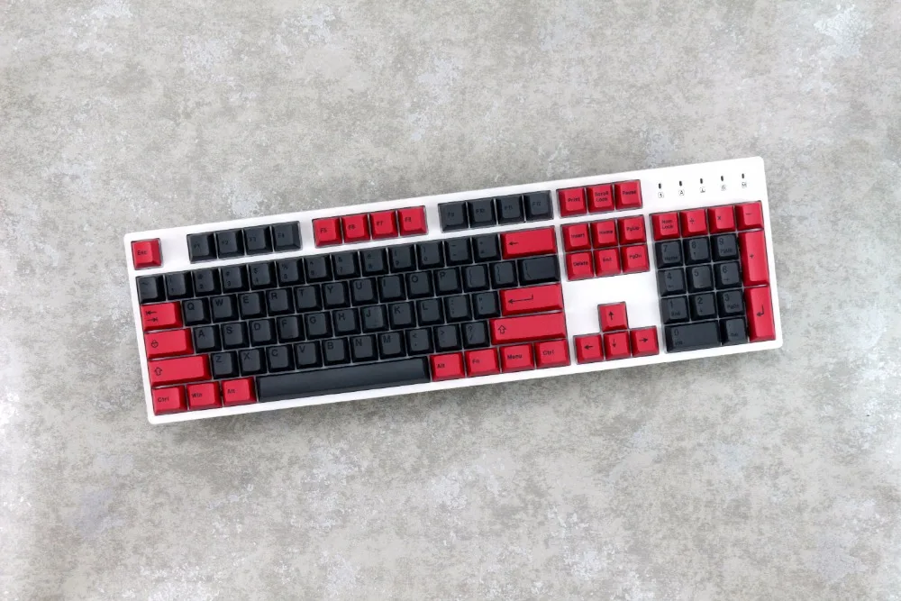 MP 123 клавиши краска сублимация PBT черный и красный цвет вишневый профиль для