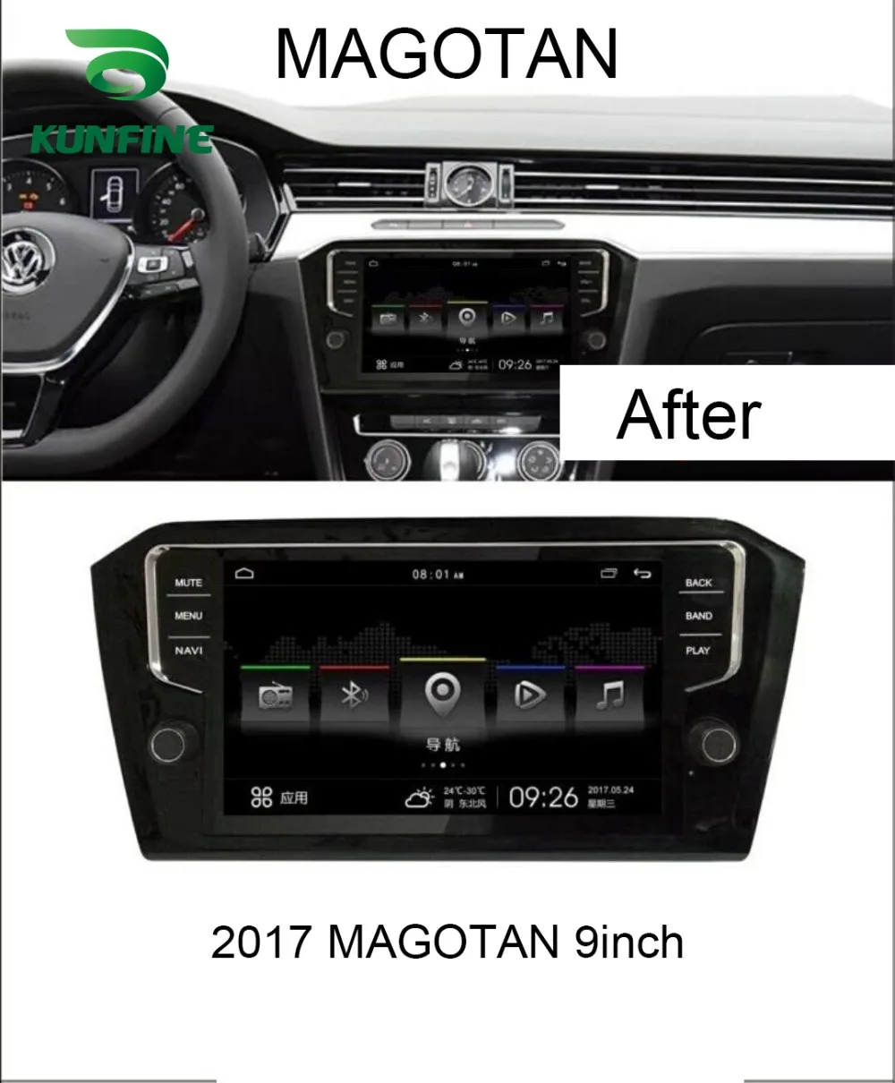 

Quad Core 1024*600 Android 6.0 Car DVD GPS Navigation Player Deckless Car Stereo for VW Magotan 2017 Headunit Radio