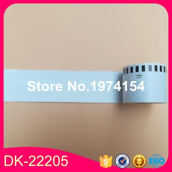 9 x Rolls brother Dk-22205 Dk22205 62 мм x 30,48 м(2-3/" х 100') совместимые Этикетки непрерывные бумаги