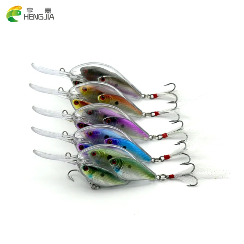 Рыболовная приманка Hengjia Crankbait Shoal Group рыбий Воблер для дальнего заброса литая isca