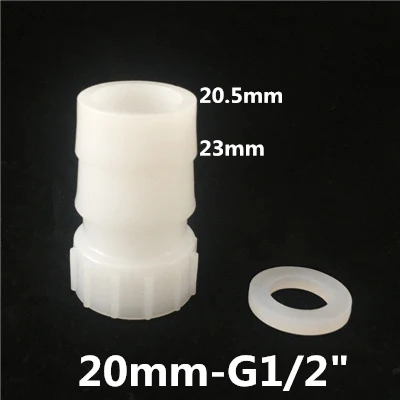 5 шт. 1/" внутренняя резьба до 4 мм-20 мм Пластик шланг для полива разъемы(с кремниевым гелевая прокладка - Цвет: 20mm-G1l2
