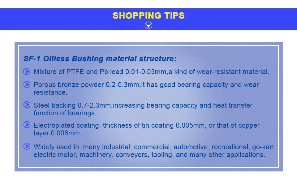 LUPULLEY 5 шт. втулка подшипника рукав Медь/Tin покрытием самосмазывающиеся подшипник, способный работать без смазки при вращении и SF1-1206 SF1-1310 SF1-1410