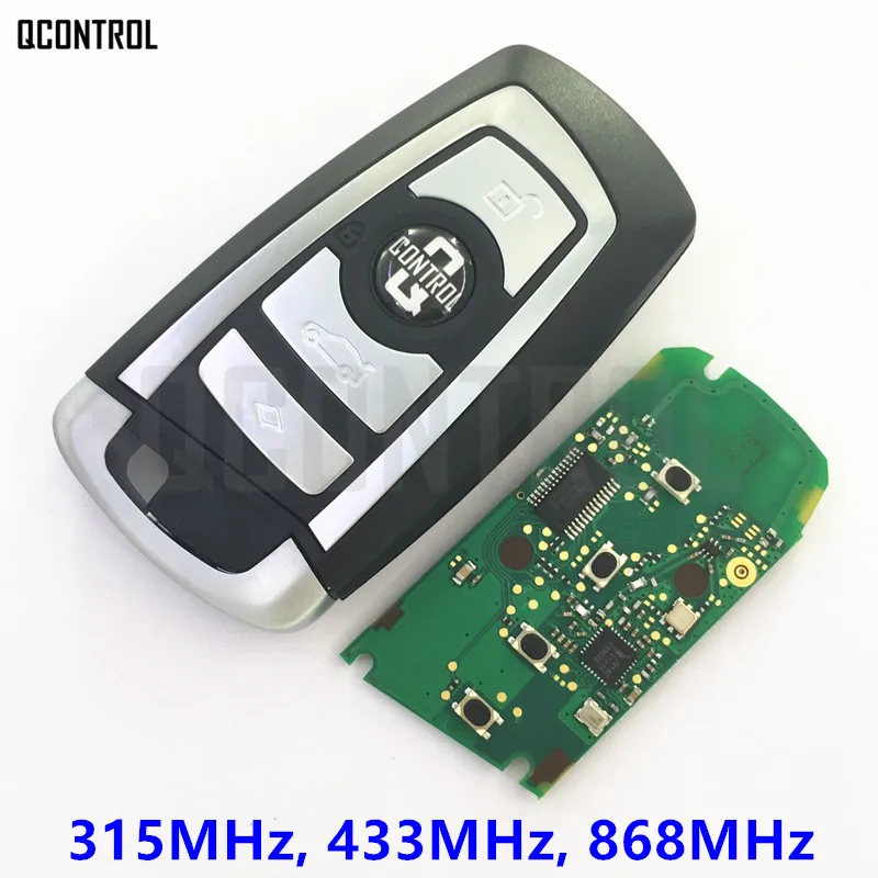 

QCONTROL Remote Smart Key for BMW CAS4/CAS4+ System 1 3 5 7 Series CAS4 System Vehichle Alarm Keyless 315MHz/433MHz/868MHz