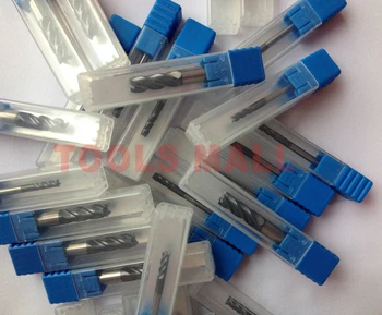 

10pcs/lot 2 flutes HRC60 Tungsten Carbide End mills Milling cutters CNC Spiral Router bits CNC tools