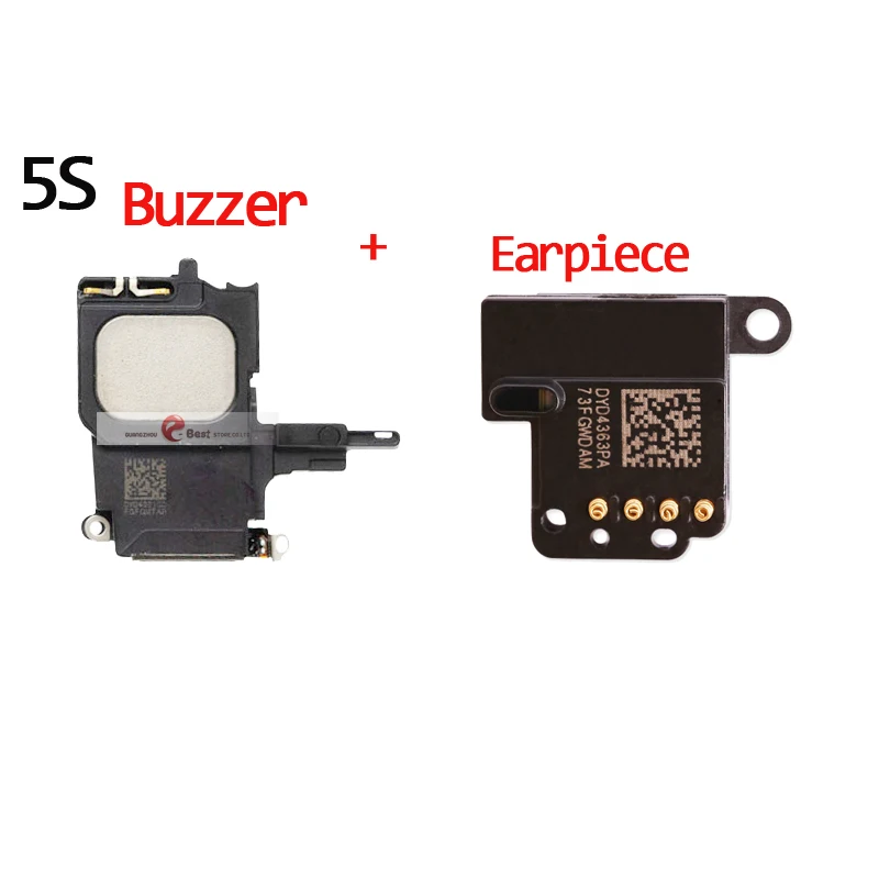 

1set/lot TESTED WELL inner Replacement Part Earpiece Speaker & Loud Speaker Flex Cable For iPhone 5S