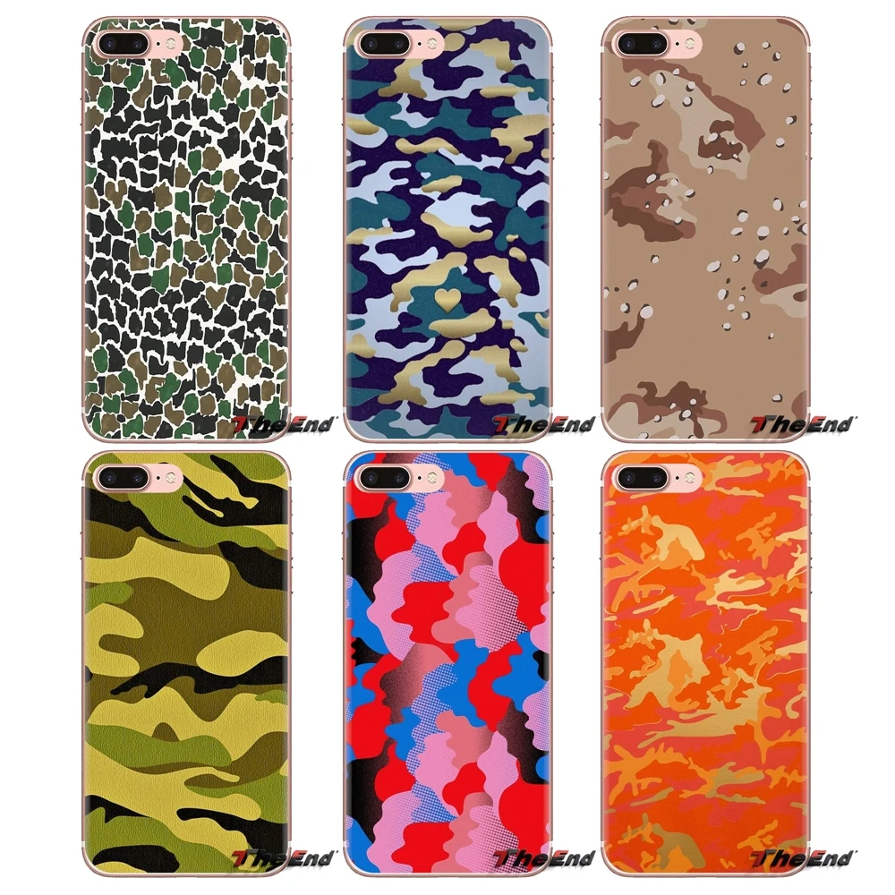 

For Xiaomi Mi3 Samsung A10 A30 A40 A50 A60 A70 Galaxy S2 Note 2 Grand Core Prime TPU Case Colorful Army Camo Camouflage Skin pop