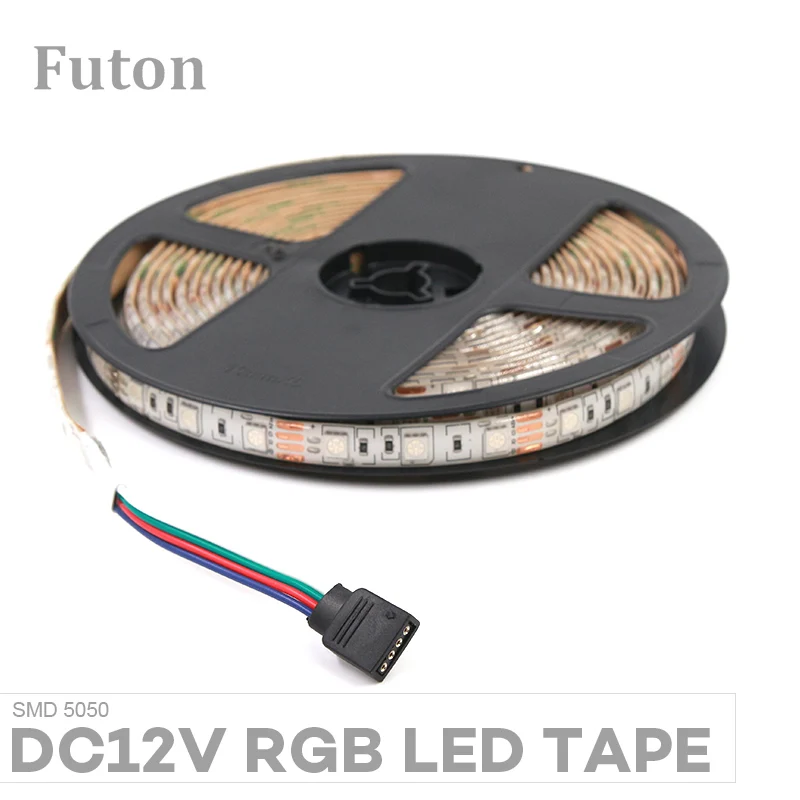 

DC12V RGB LED Light Strip SMD5050 Waterproof Flexible LED Tape For TV Backlight,Under Cabinet Wardrobe light and DIY