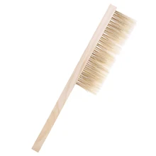 Инструменты для пчеловодства два ряда конский хвост волос новые щетки для пчеловодства дерево пчела щетка-сметка пчеловодства оборудование для выращивания