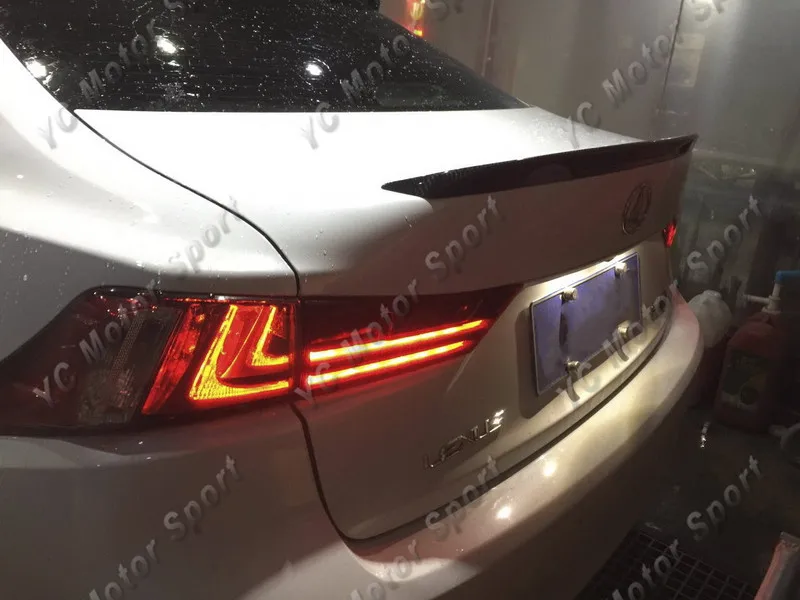 2013-2015 Lexus IS F Sport Sedan YC DESIGN TYPE I Style Rear Trunk Spoiler Wing CF (106)_