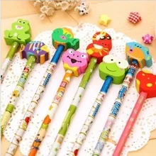 24 шт./лот с пеналом мультяшный герой Хелло kittystudent Канцтовары офисный школьный Стандартный профессиональный поставщик деревянных твердо-мягкие карандаши с ластик