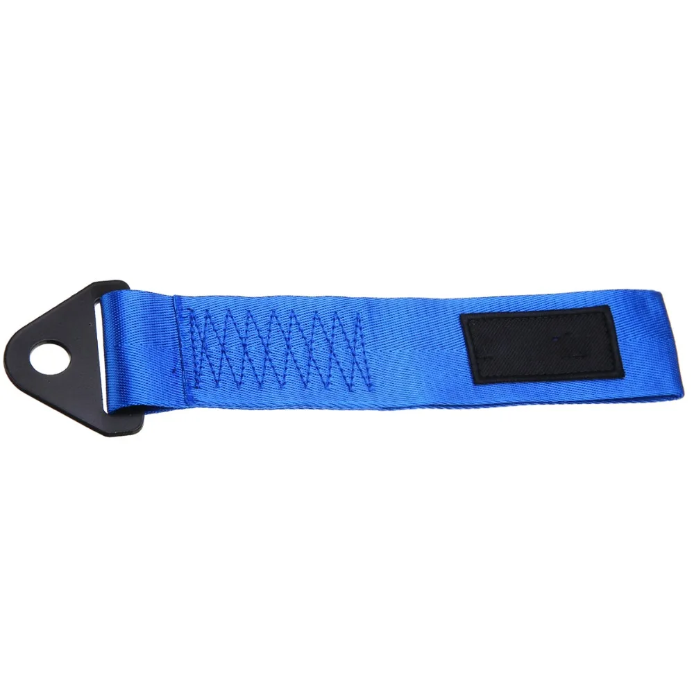 MAYITR عالية الجودة حزام نايلون السيارات سباق حبل قطر الانتعاش هوك الأزرق قوة عالية Racing Tow Strap مع حامل معدني