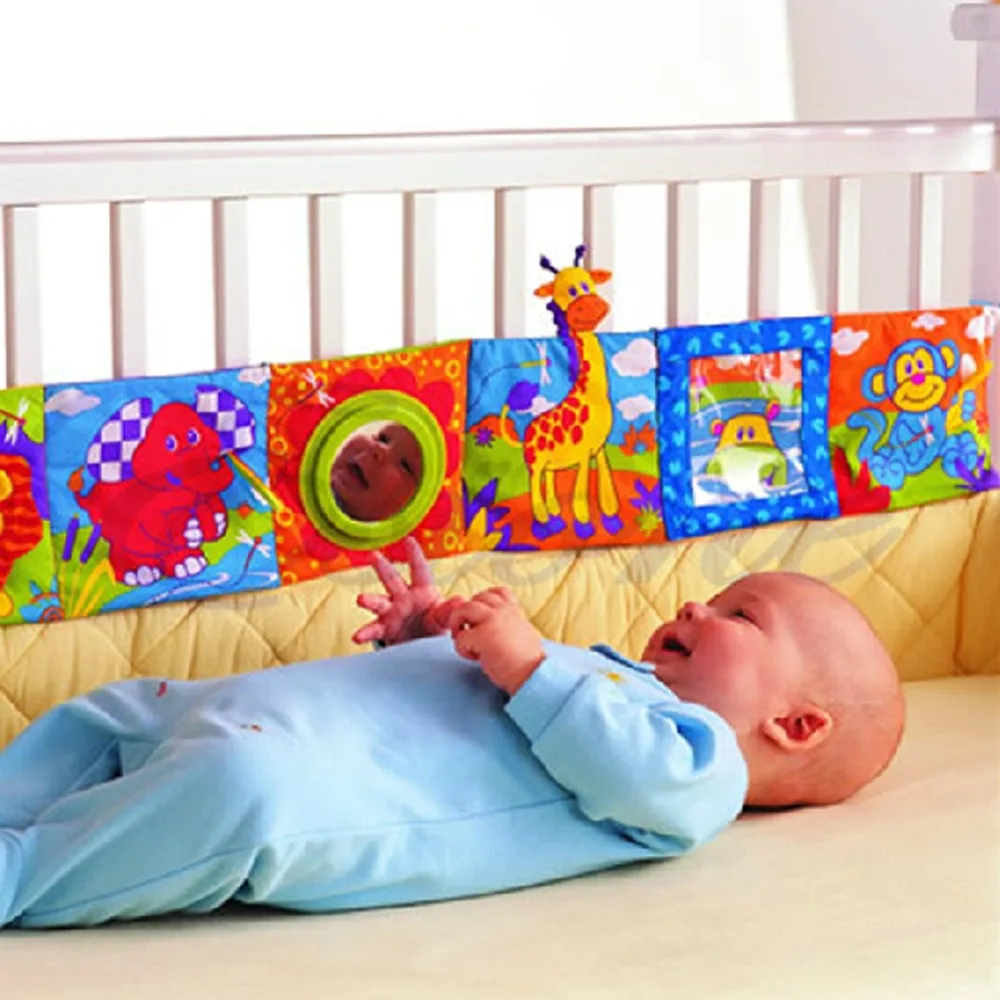 

Infant Baby Crib Development Gallery High-Contrast Puzzle Zoo Multi Stage Double-sided Cloth Book