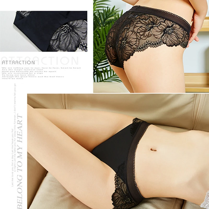1 шт. кружевные трусы с низкой талией Размеры S/M/L/XL|Женские трусики| |
