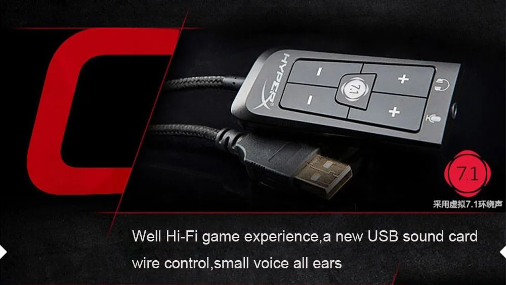 Наушники kingston HyperX Cloud II Hi-Fi 7,1 с объемным звуком, игровые наушники с микрофоном для компьютера, мобильного телефона